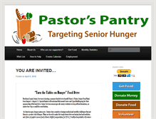 Tablet Screenshot of pastorspantry.org